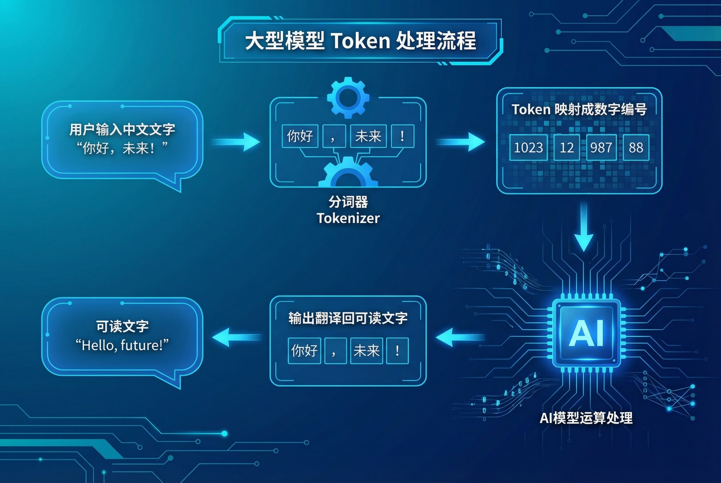 Token 处理流程图